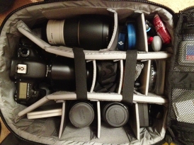 Gura Gear Bataflae 18L, review, camera bag, backpack, interior compartment