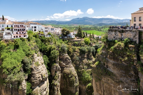 Ronda, Spain, valley, mountains, village, Puente Nuevo, bridge, city on the edge, travel photography